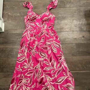 NWT Band of the Free Floral Pink Boho Maxi Dress